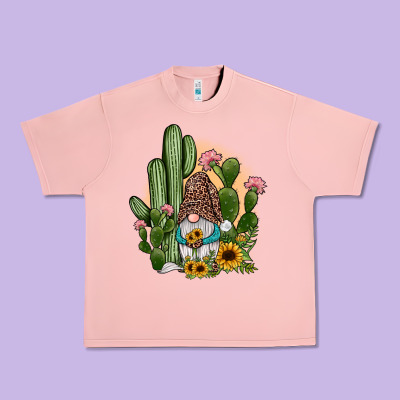 Cactus Gnomes Urban Heavy Tee Designed By Jahusdesignshop