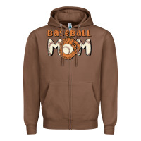 Chestnut baseball mom Zipper Hoodie - MaliasSmallBusiness