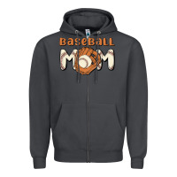 Smoke baseball mom Zipper Hoodie - MaliasSmallBusiness