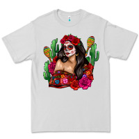 Dove Grey mexico girl Premium Tee - Zillion Design Studio