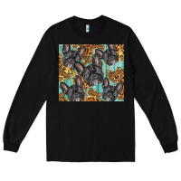 Black french bulldog Long Sleeve Tee - BarkalooDesign