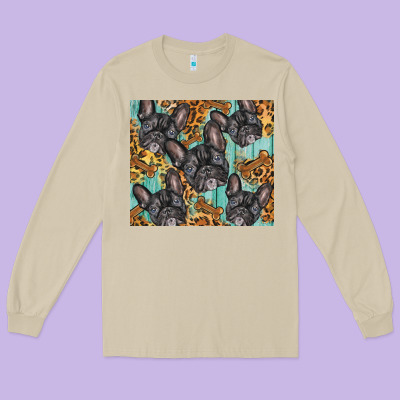 French Bulldog Long Sleeve Tee Designed By Barkaloodesign