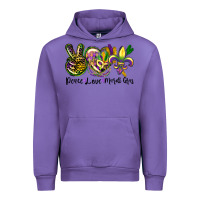 Tulip peace love mardi gras Urban Hoodie - CowGirlArtShop