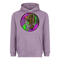 Halloween Round Earrings 1 Heavyweight Hoodie | Teevron
