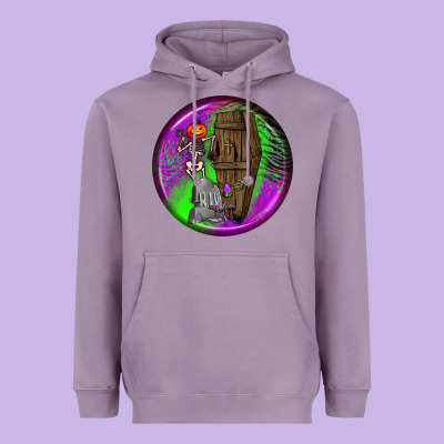 Halloween Round Earrings 1 Heavyweight Hoodie Designed By Bundleandbundleshop
