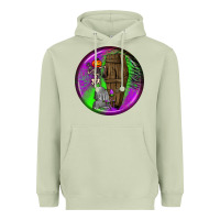 Matcha halloween round earrings 1 Heavyweight Hoodie - BundleAndBundleShop