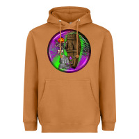 Meerkat halloween round earrings 1 Heavyweight Hoodie - BundleAndBundleShop