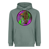 Sage halloween round earrings 1 Heavyweight Hoodie - BundleAndBundleShop