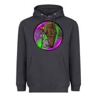 Smoke halloween round earrings 1 Heavyweight Hoodie - BundleAndBundleShop