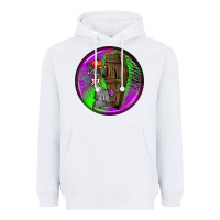 White halloween round earrings 1 Heavyweight Hoodie - BundleAndBundleShop
