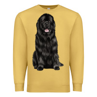 Antique Gold newfoundland dog Premium Sweatshirt - LillyAllenDesigns