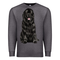 Charcoal Heather newfoundland dog Premium Sweatshirt - LillyAllenDesigns