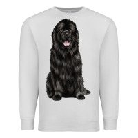 Dove Grey newfoundland dog Premium Sweatshirt - LillyAllenDesigns