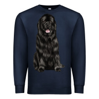 Navy newfoundland dog Premium Sweatshirt - LillyAllenDesigns