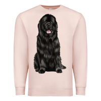 Pale Pink newfoundland dog Premium Sweatshirt - LillyAllenDesigns