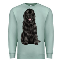 Seafoam newfoundland dog Premium Sweatshirt - LillyAllenDesigns