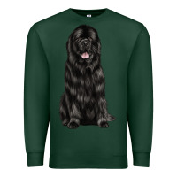 Sports Green newfoundland dog Premium Sweatshirt - LillyAllenDesigns