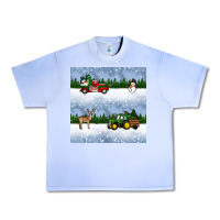Grape Ice christmas snow truck seamless pattern Urban Heavy Tee - BundleAndBundleShop