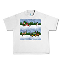 Lunar Rock christmas snow truck seamless pattern Urban Heavy Tee - BundleAndBundleShop