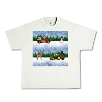 Pistachio christmas snow truck seamless pattern Urban Heavy Tee - BundleAndBundleShop