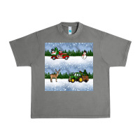Tornado christmas snow truck seamless pattern Urban Heavy Tee - BundleAndBundleShop