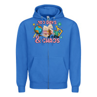 True Royal 100 days of coffe and chaos Zipper Hoodie - MaliasSmallBusiness