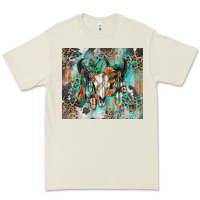 Bone cowhide bull skull Premium Tee - Zillion Design Studio