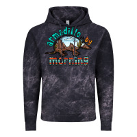 Cloud Black armadillo by morning Vintage Hoodie - RacoonDesign