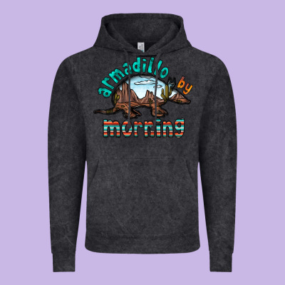 Armadillo By Morning Vintage Hoodie Designed By Racoondesign