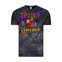 Cloud Black spooky teacher Vintage Tee - BundleAndBundleShop
