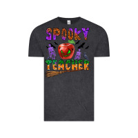 Vintage Black spooky teacher Vintage Tee - BundleAndBundleShop