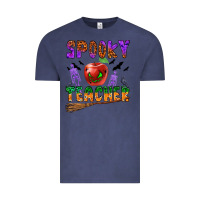 Vintage Denim spooky teacher Vintage Tee - BundleAndBundleShop