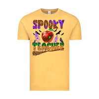 Vintage Mustard spooky teacher Vintage Tee - BundleAndBundleShop