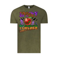 Vintage Olive spooky teacher Vintage Tee - BundleAndBundleShop