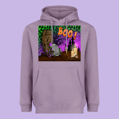 Boo Mousepad Heavyweight Hoodie Designed By Bundleandbundleshop