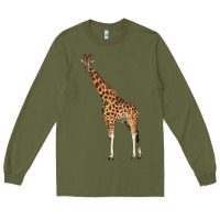 Army Green giraffe Long Sleeve Tee - LillyAllenDesigns