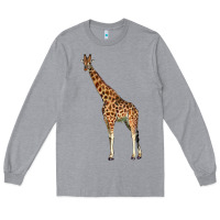 Heather Grey giraffe Long Sleeve Tee - LillyAllenDesigns
