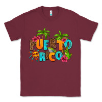 Burgundy puerto rico Classic Tee - AdoDesignShop