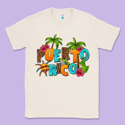Puerto Rico Classic Tee Designed By Adodesignshop
