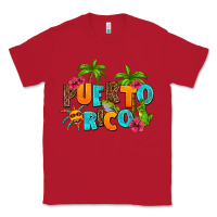 Red puerto rico Classic Tee - AdoDesignShop