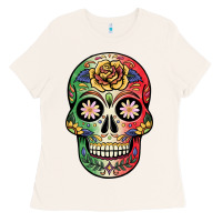 Bone mexican skull Ladies Tee - JahusDesignShop