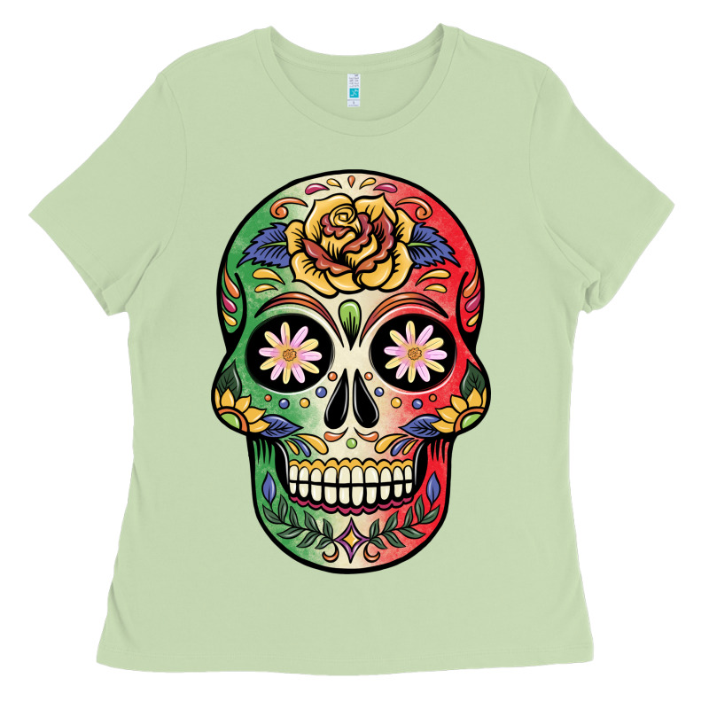 Mexican Skull Ladies Tee by JahusDesignShop | Teevron