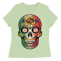 Matcha mexican skull Ladies Tee - JahusDesignShop