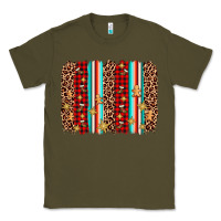 Army Green christmas socks cookie leopard brushstroke Classic Tee - AdoDesignShop