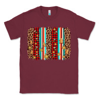 Burgundy christmas socks cookie leopard brushstroke Classic Tee - AdoDesignShop