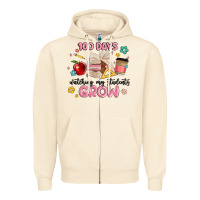 Sandshell 100 days of watching my students grow Zipper Hoodie - MaliasSmallBusiness