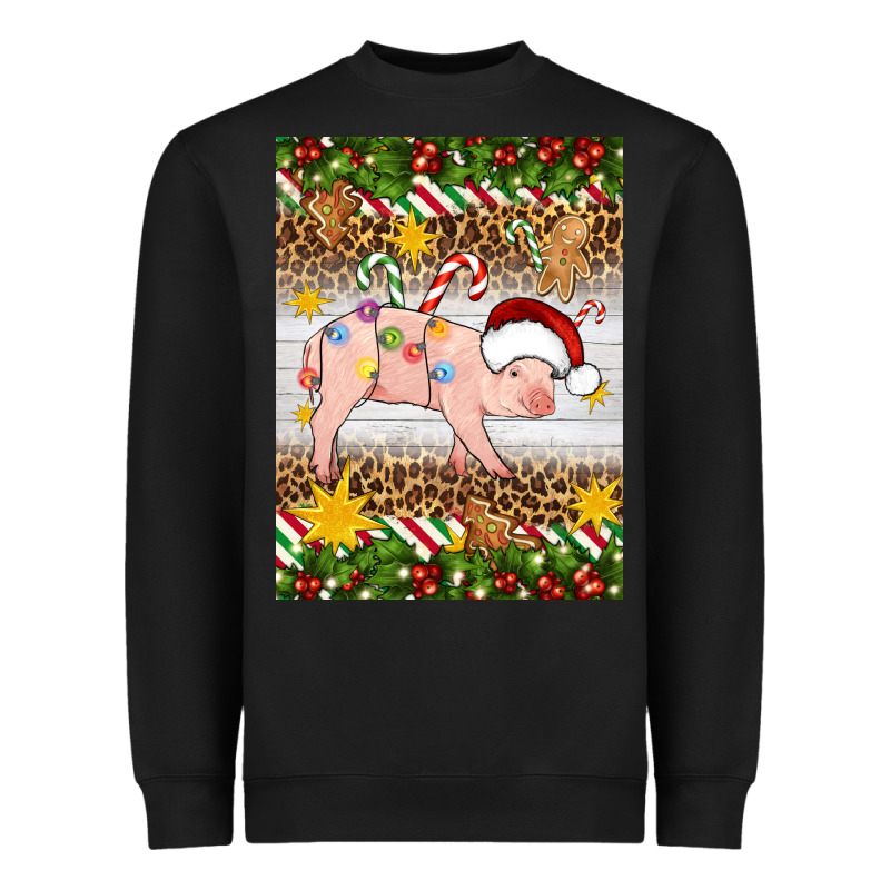 Christmas Pig Heavyweight Sweatshirt by Artiststas | Teevron