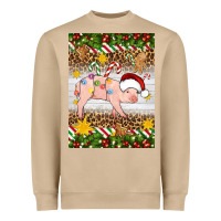 Mushroom christmas pig Heavyweight Sweatshirt - Artiststas