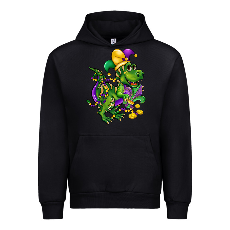 Mardi Gras Trex Urban Hoodie by CowGirlArtShop | Teevron