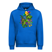 Cobalt mardi gras trex Urban Hoodie - CowGirlArtShop